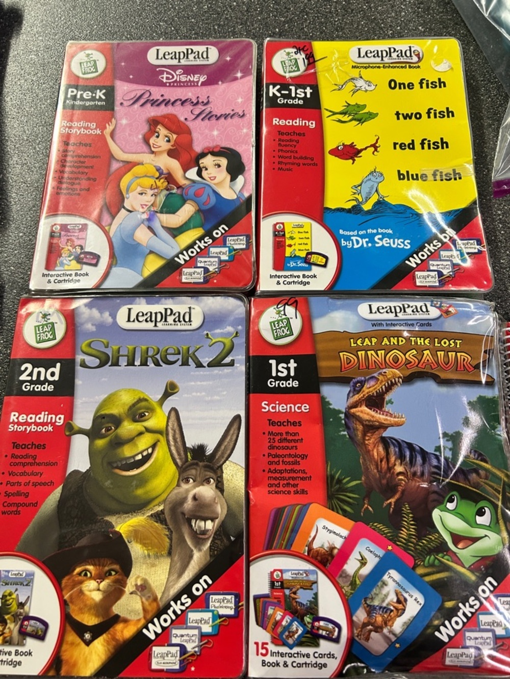 🧸 LeapFrog LeapPad Interactive Book Bundle – 4 Books  (Pre-K–2nd Grade)